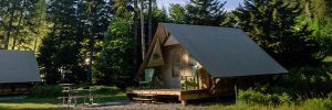 Une tente oTENTik au parc national Fundy