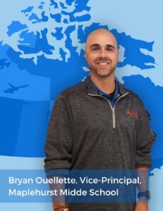 A photo of Bryan Ouellette, Vice-Principal, Maplehurst Midde School 